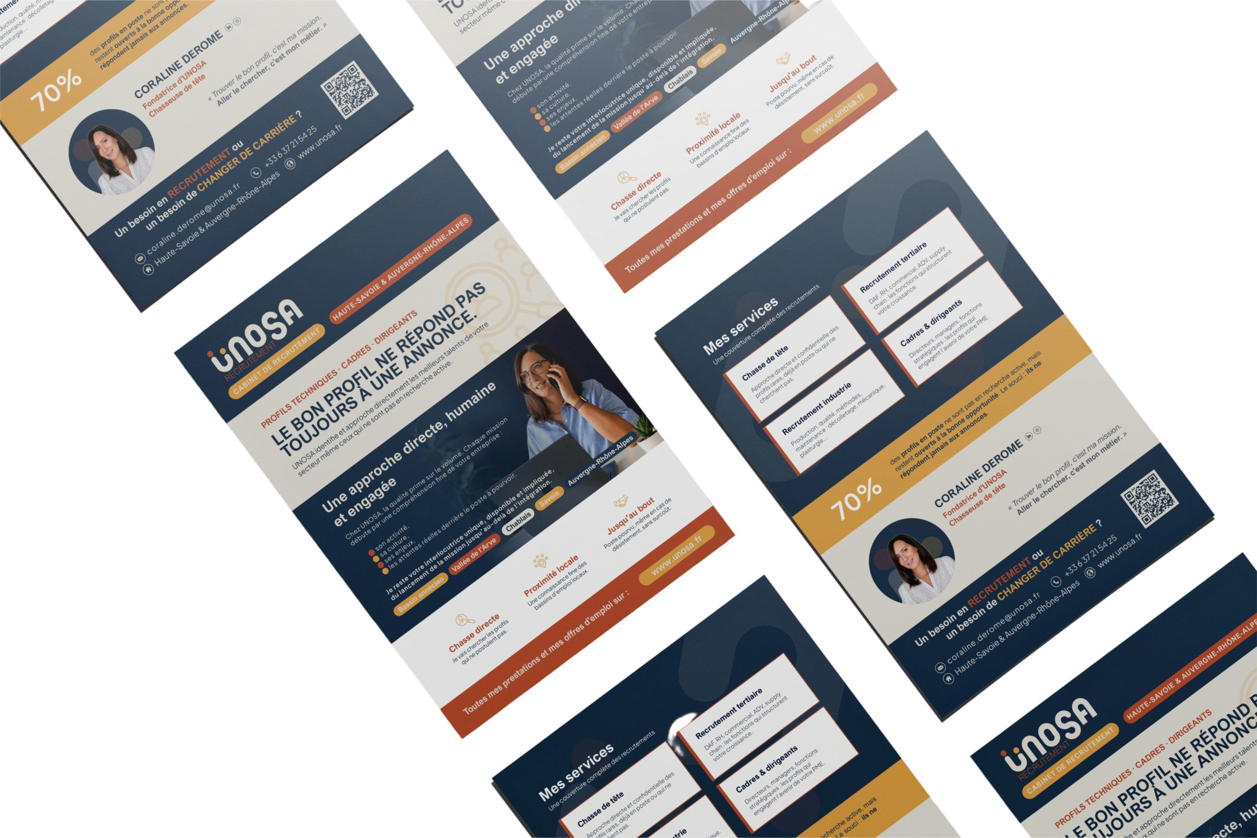 Flyer professionnel créé pour UNOSA